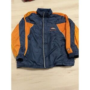 Vintage Denver Broncos Pro Player Jacket Mens XL Blue Orange Full Zip NFL 90s
